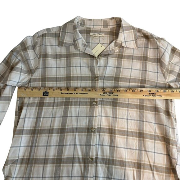 Copper Key Checked Plaid Button Front Flannel Shirt Size L JR - Picture 5 of 6